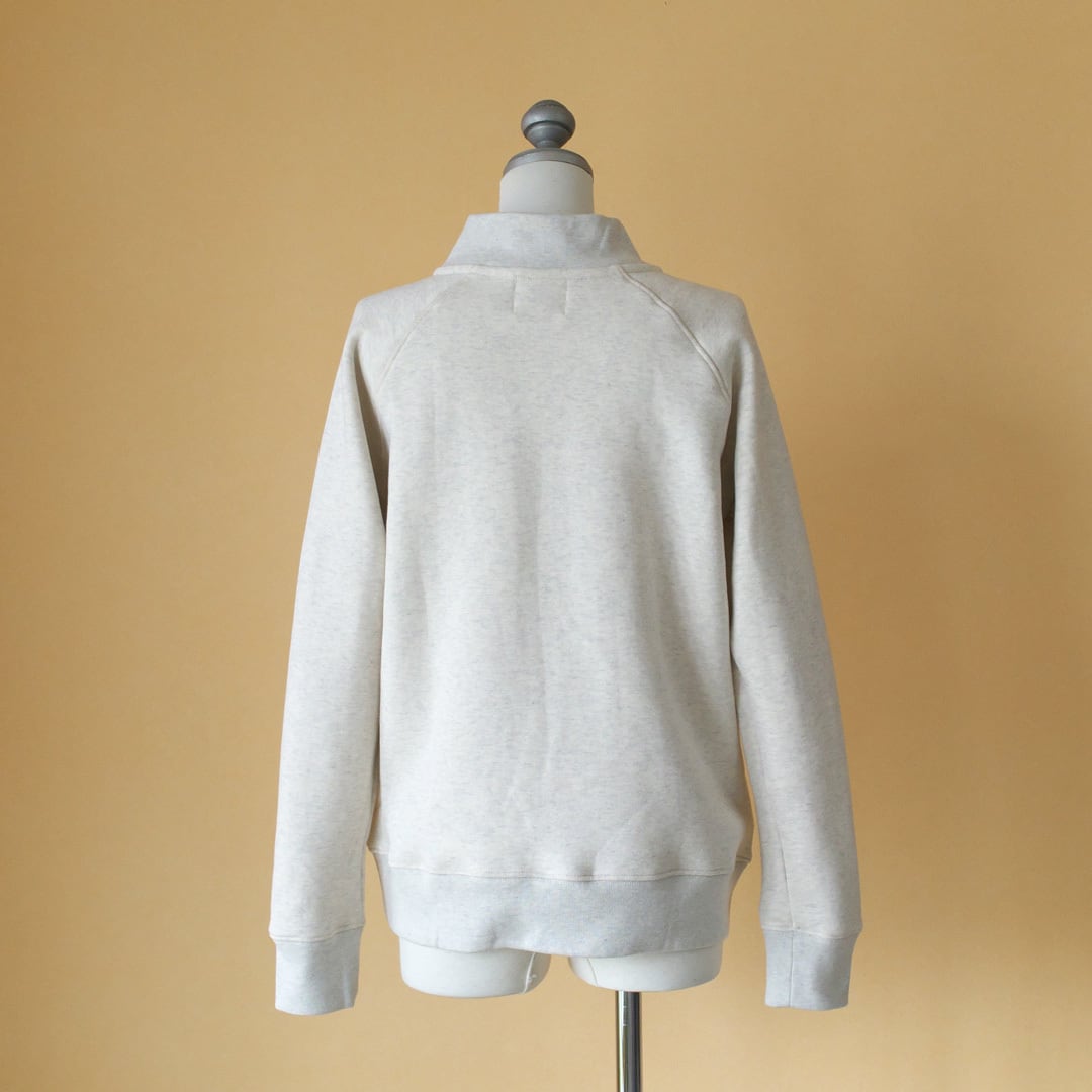 atelier naruse アトリエナルセ モックネックスウェット・オートミール