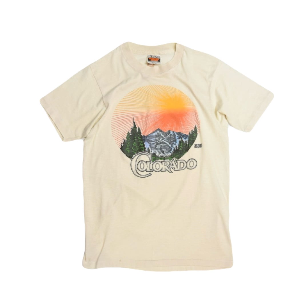 USED 70s COLORADO Aspen Souvenir T-shirt -Medium 03065