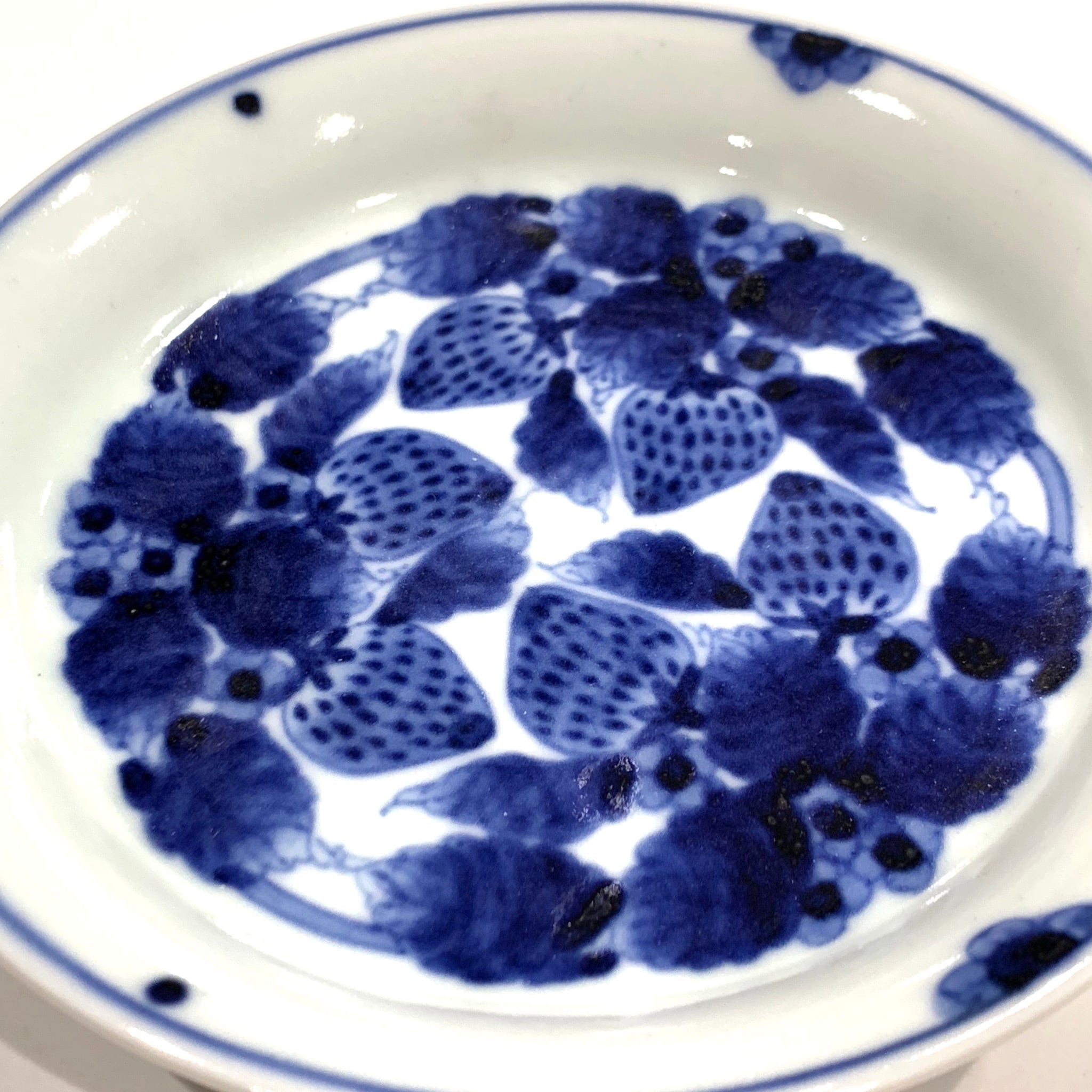 有田焼 作家物 岩永浩 作 染付華文夫婦茶碗 有田焼 作家物 岩永浩 作