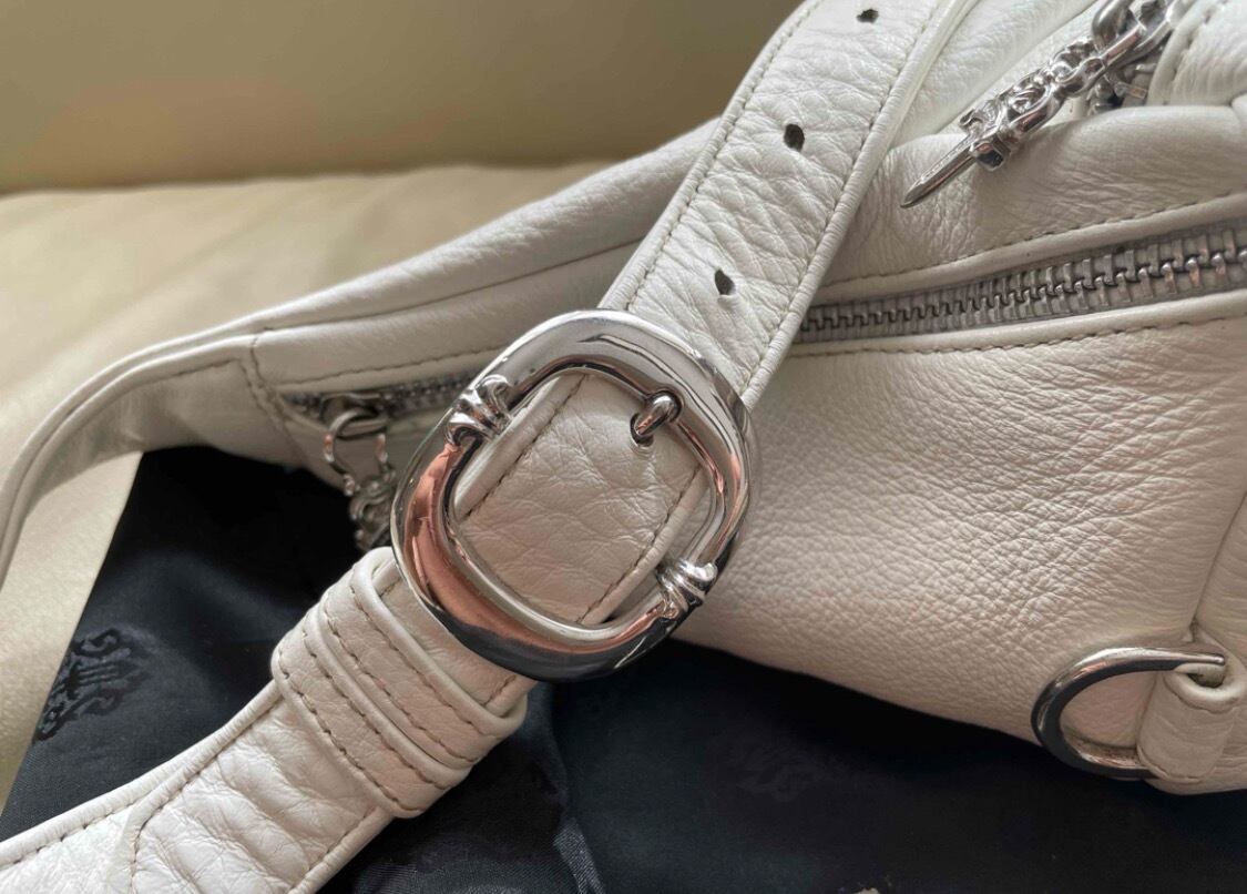 CHROME HEARTS クロムハーツ スナットパック ホワイト バッグ