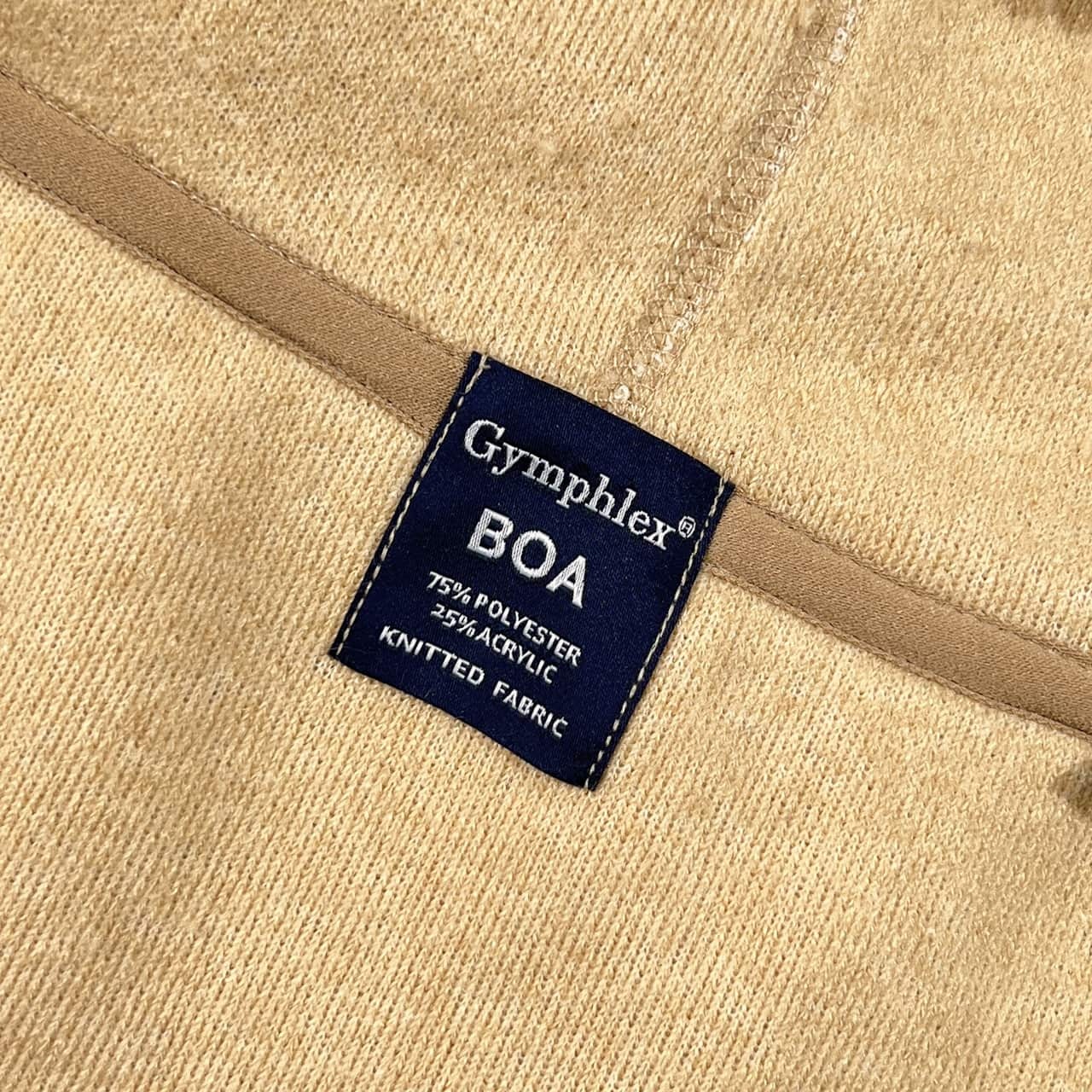 Gymphlex ジムフレックス バスケットボタン ボア フード ベスト ジャケット 14 /ベージュ系 レディース