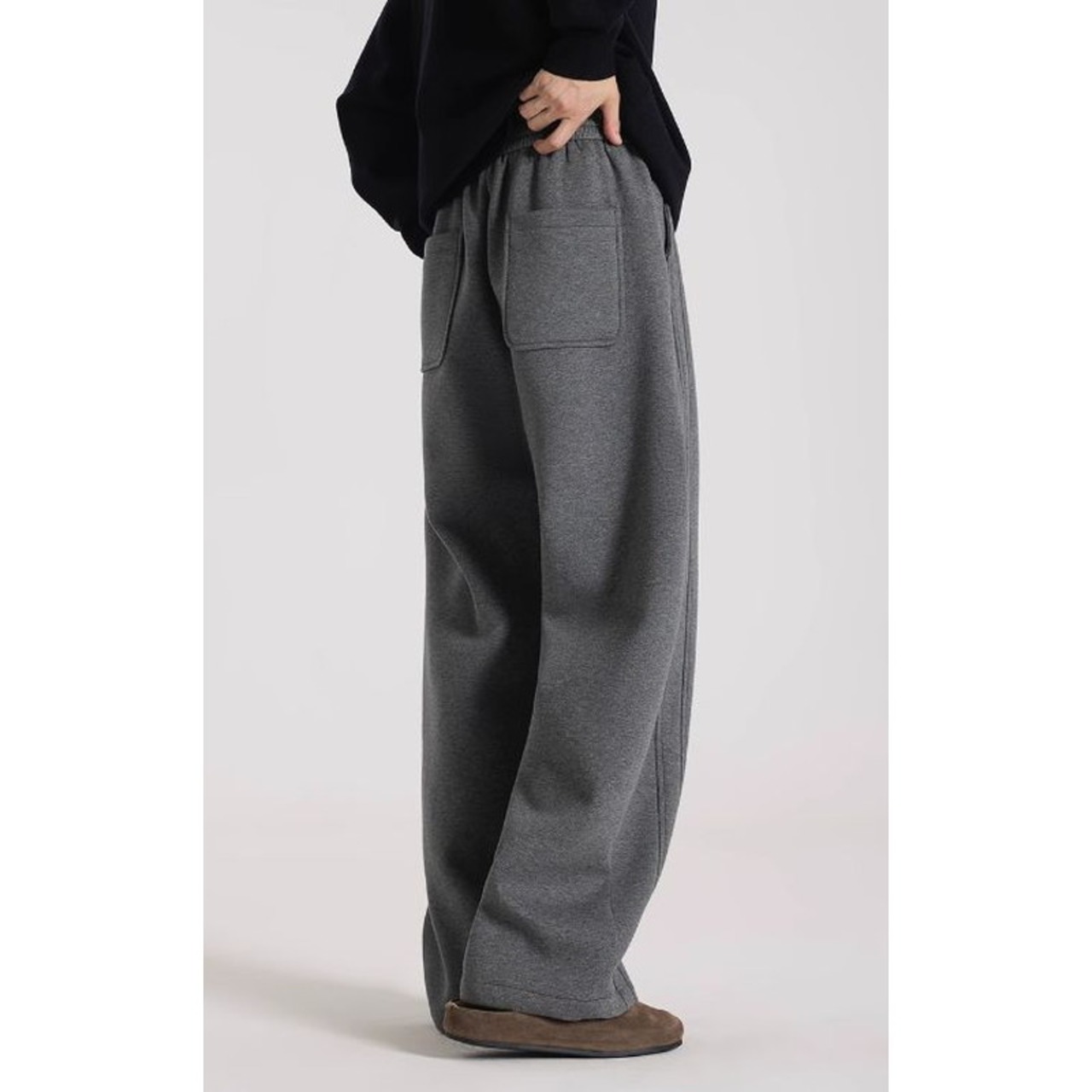 Drawstring Wide Long Pants ◇2color H0955