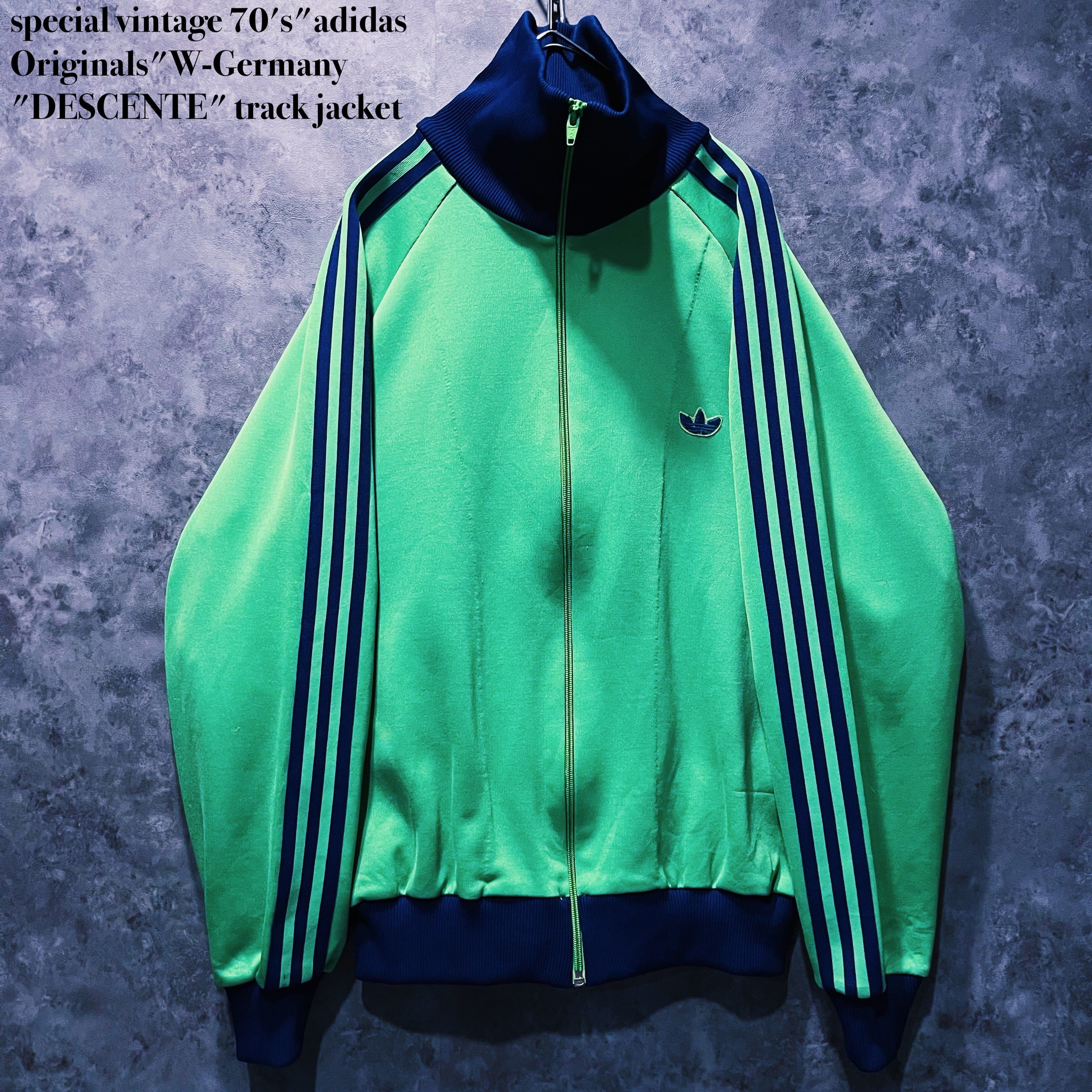 【doppio】special vintage 70's"adidas Originals"W-Germany "DESCENTE" track jacket