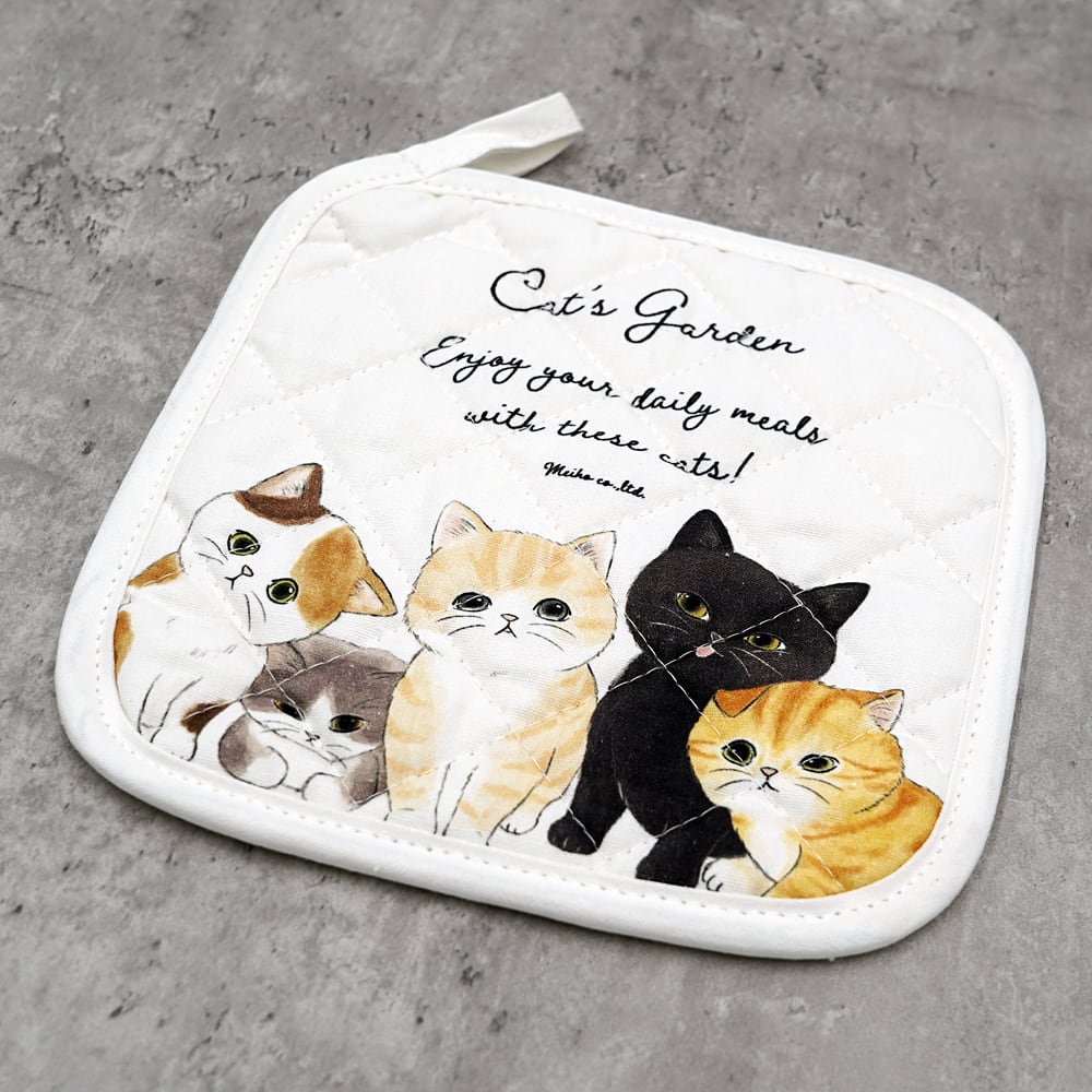 猫トリベット鍋敷き(キャッツガーデン) | マスノヤ衣料品店・マスノヤ