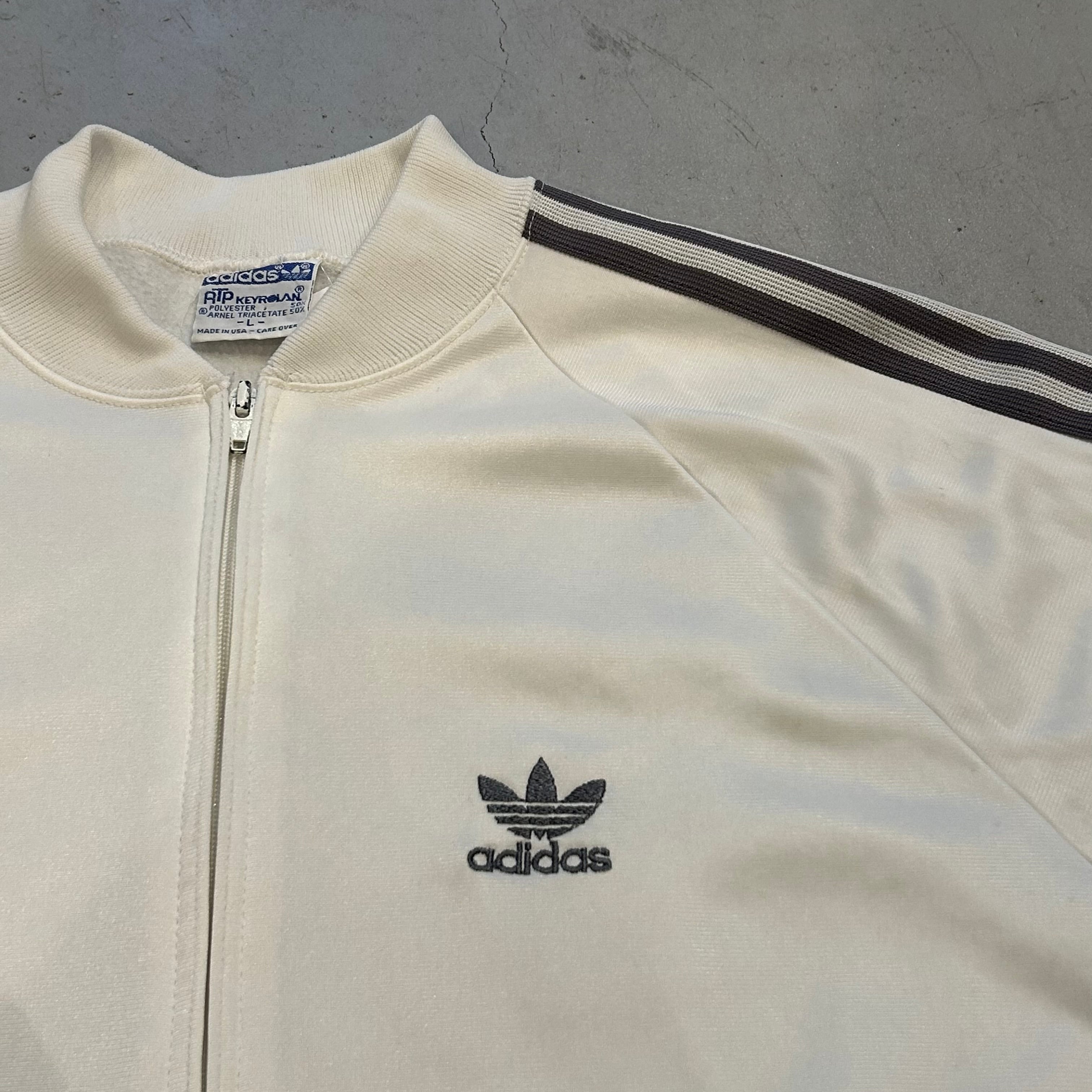 80s adidas Track Jacket navy cleam