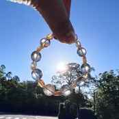 10月誕生石ブレスレット（ローズクォーツ）