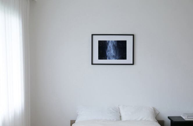Cascade #3 black wooden frame 50cm×70cm付き ( L )