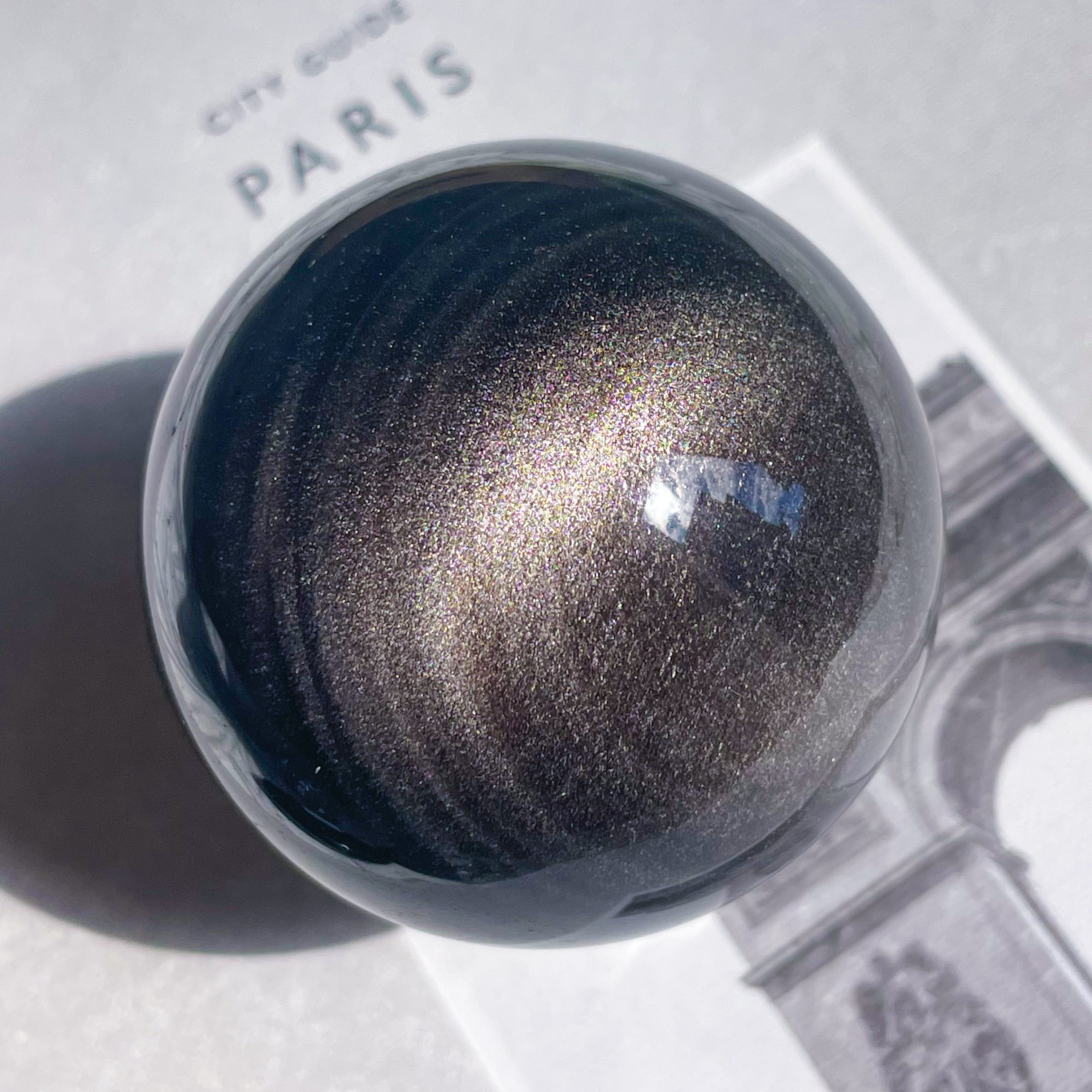 New Moon (Silver Sheen Obsidian Sphere) 5 ✧ シルバーシーンオブジディアン