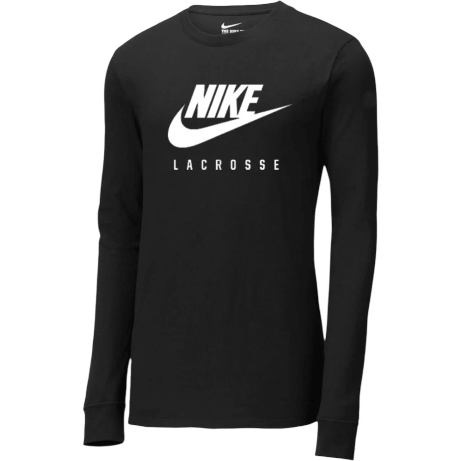 NIKE DRI-FIT LEGEND LS ラクロス Tシャツ ブラック