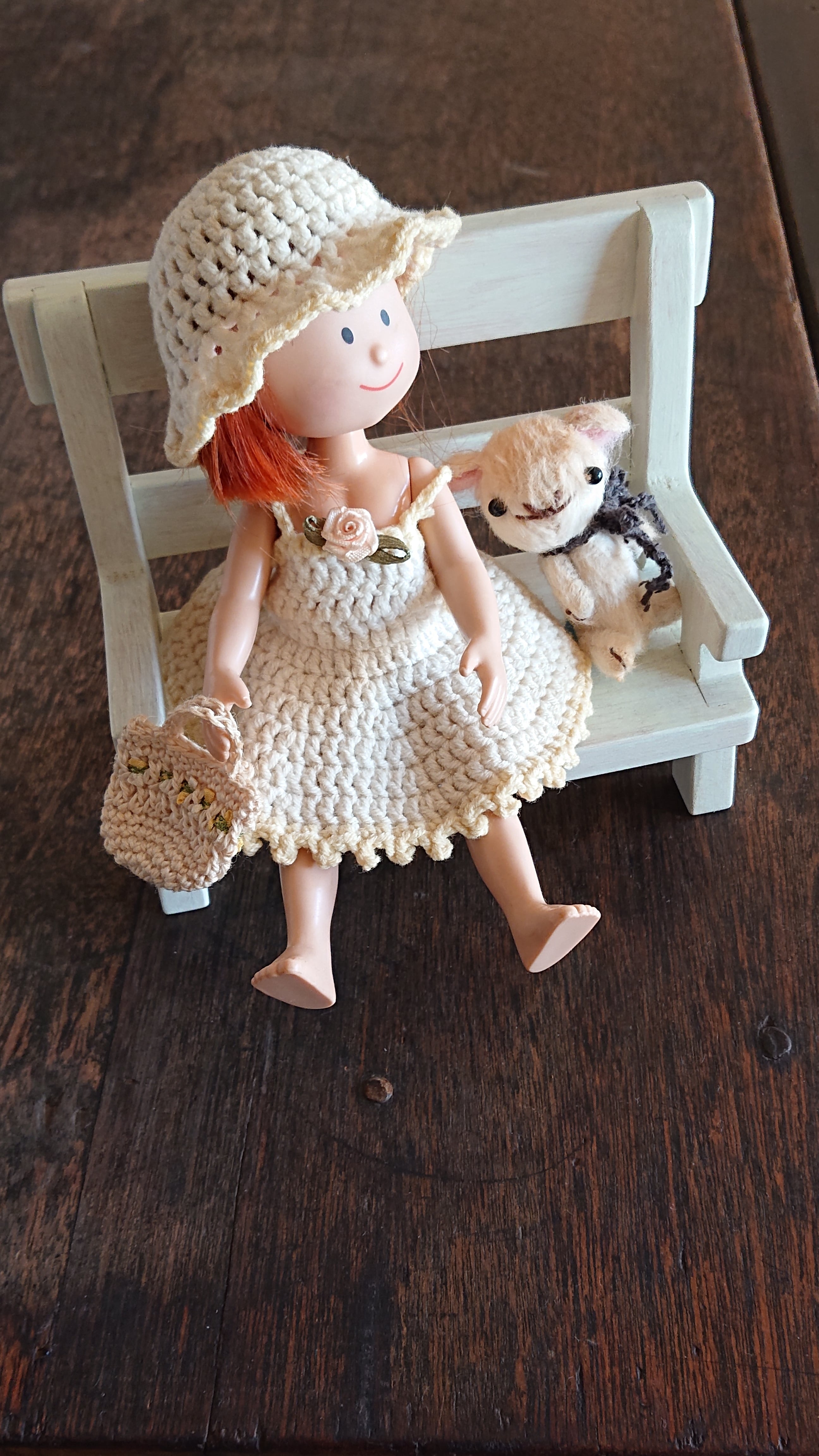 ドール用ベンチ | 手づくり工房 うらぼたん