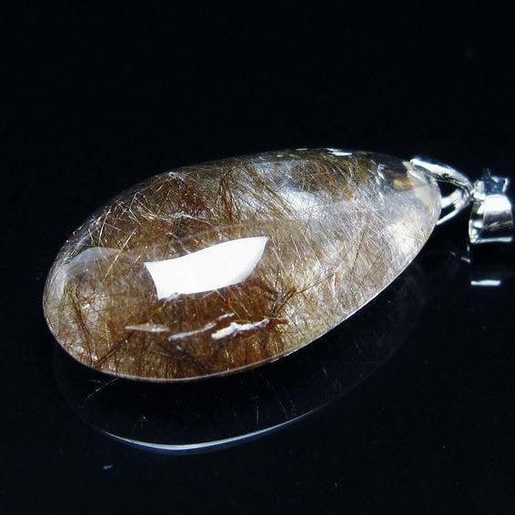 プラチナルチルクォーツ ペンダント 一点物 メール便可 [M便 1/20] 112-13218