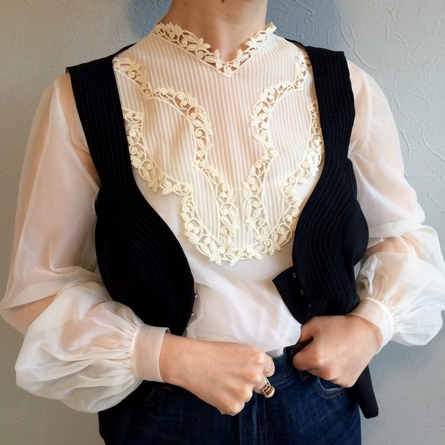 40s lace blouse