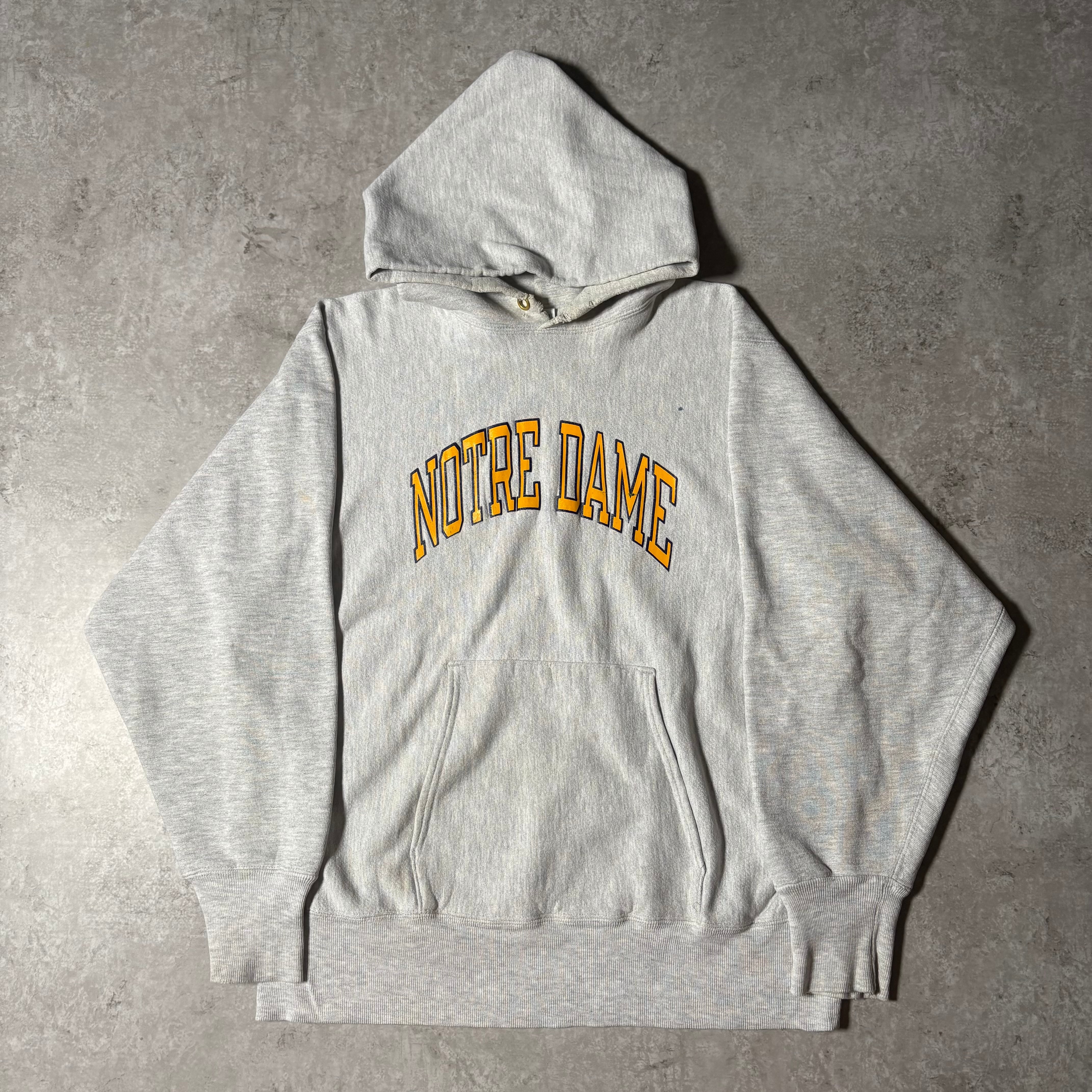 1990s “Champion” Reverse Weave “Notre Dame” Hoodie