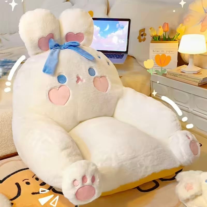 うさぎのシングルソファ｜ホワイト | moncoffret