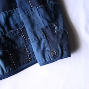KUON / Vintage Boro Patchwork V-neck Jacket