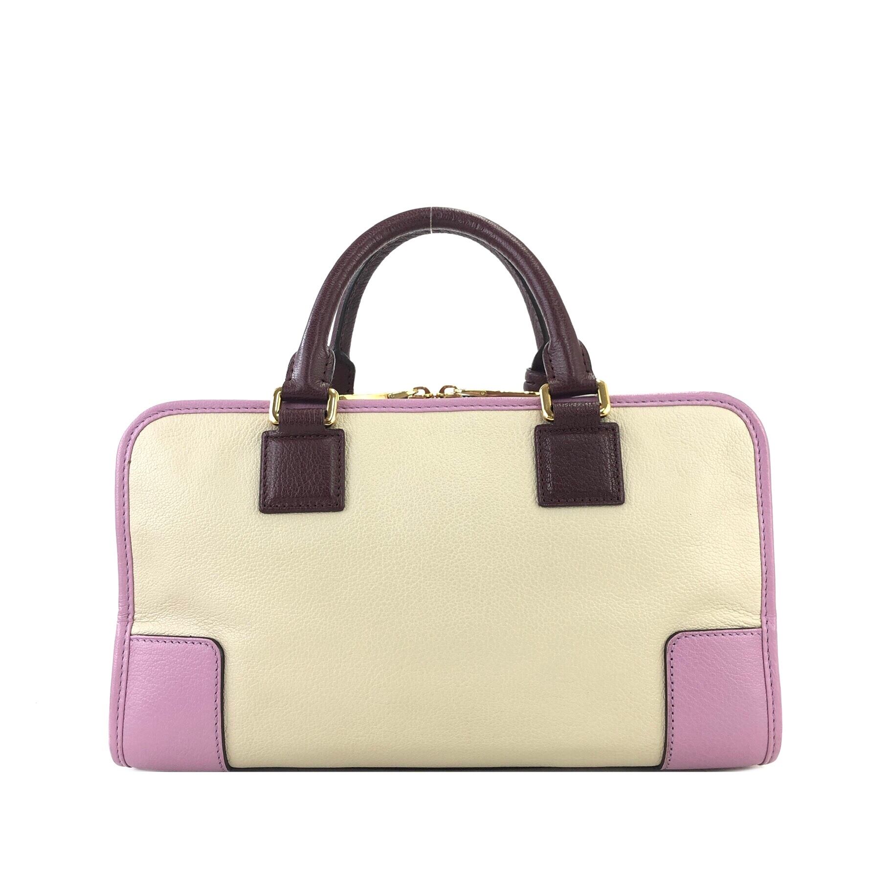LOEWE ロエベ アナグラム アマソナ28 カデナ トリコロール レザー