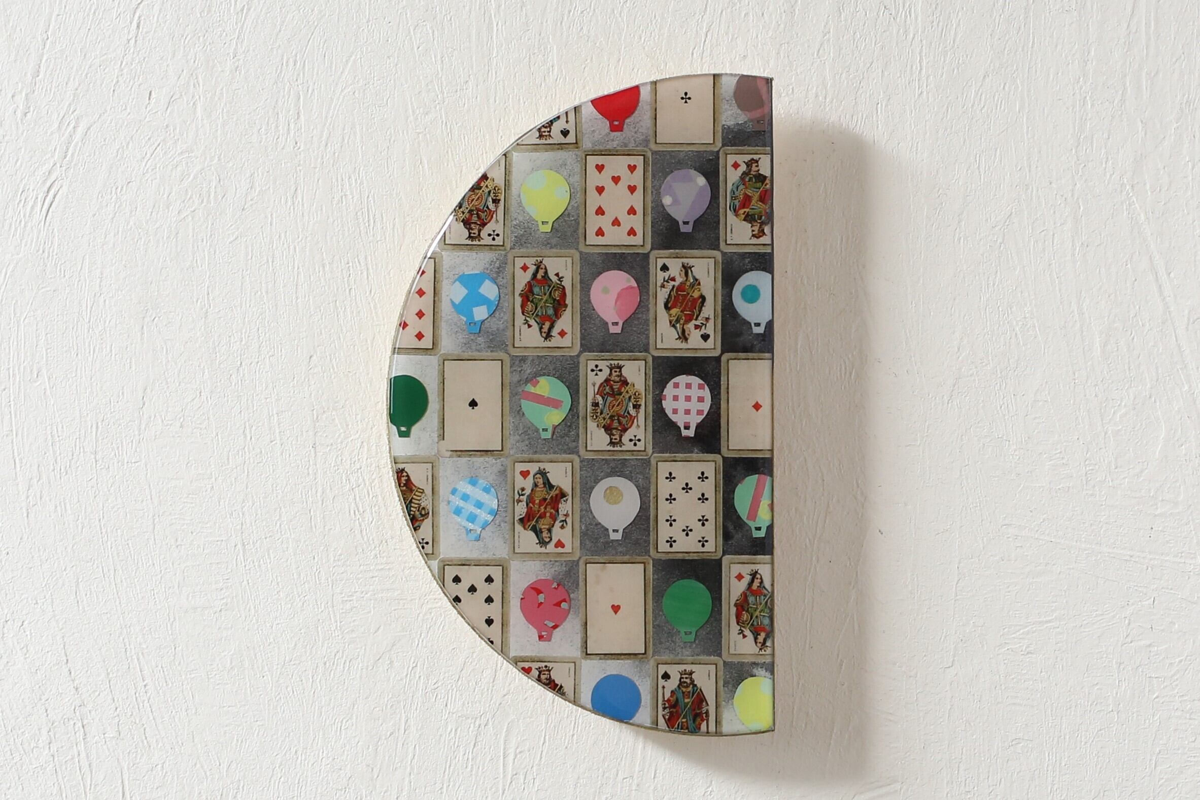 壁掛けオブジェ「ハーフムーン」 トランプ M-080