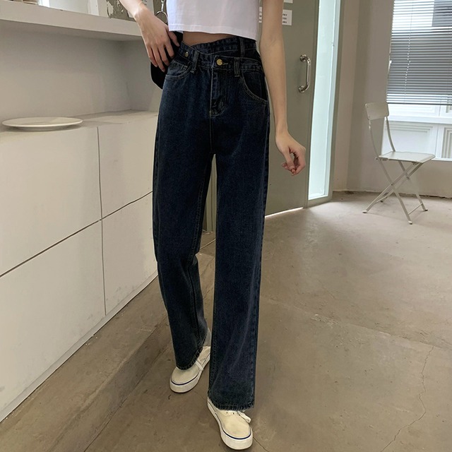 ブラックジーンズ サマールーズパンツ 薄手ロング 夏物 試着室69274764806