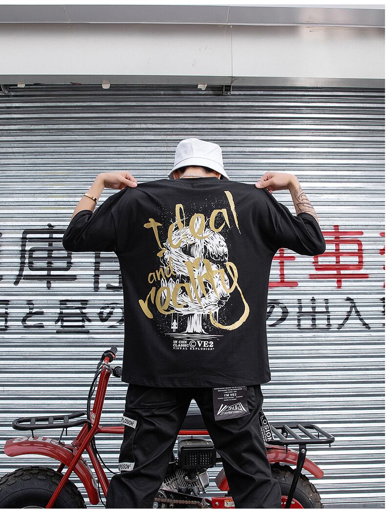 全3色 Tシャツ カットソー プリント カジュアル ユニセックス