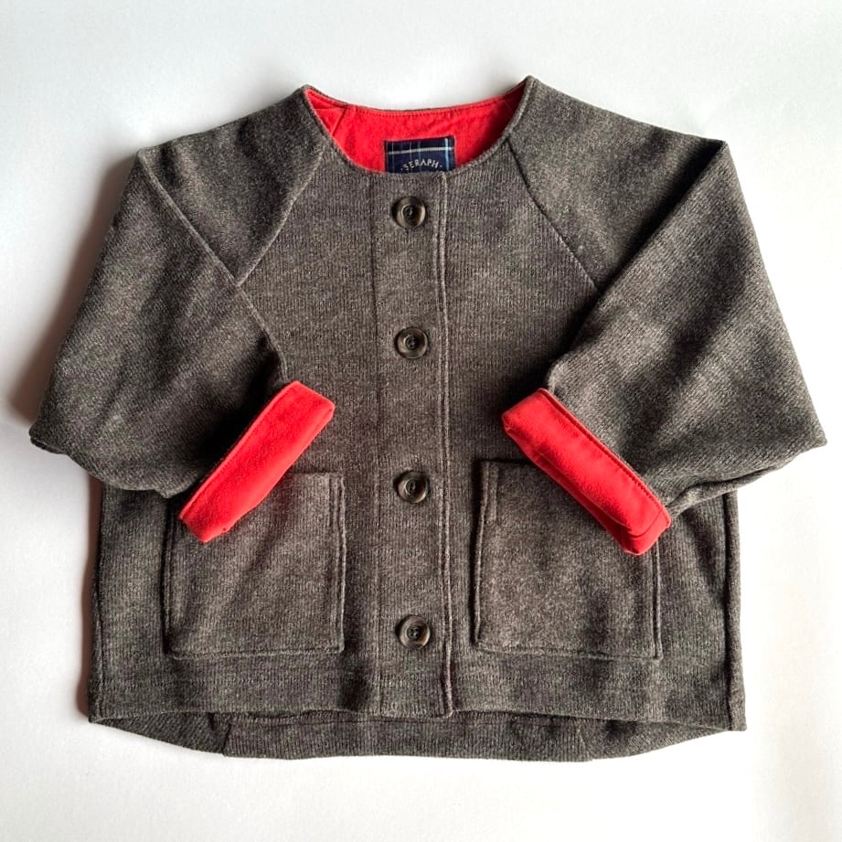 Knit Sew Jacket【90-130cm】Brown