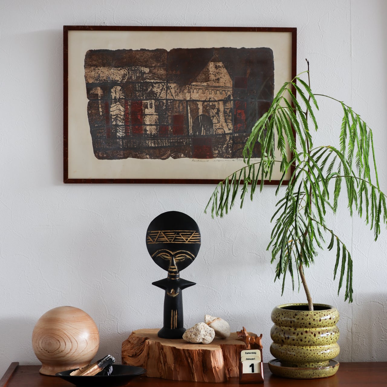 VINTAGE PRINTMAKING ART "Koetshuis" | Anne Huitema | Netherlands