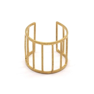 Raw brass Rings -  Ladderリング  RG-013