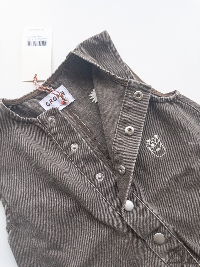 《即納》GROWN/ Fishy Business Denim Jumpsuit - Ash