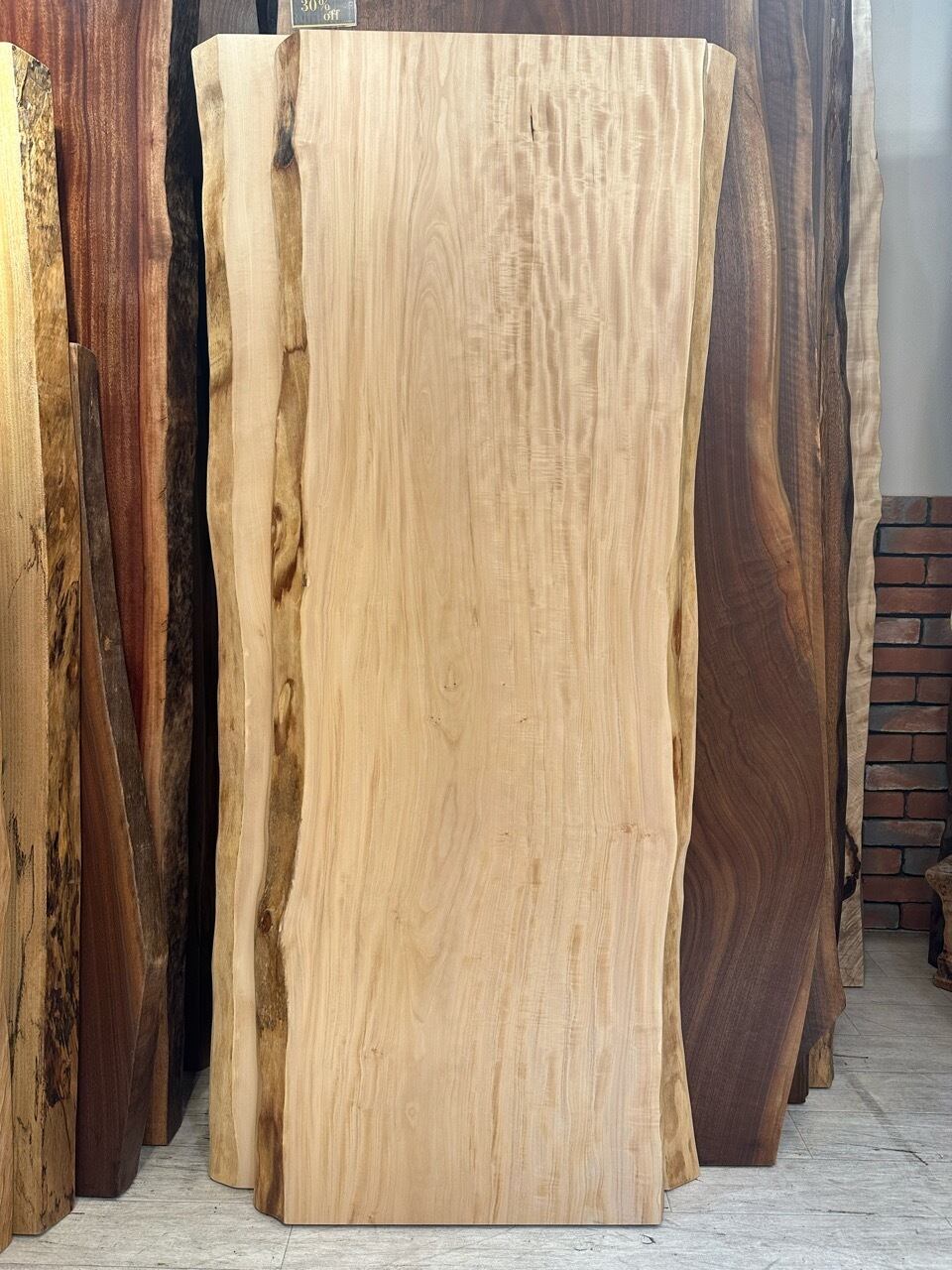 栃(トチ)_1600×520_浅草本店_テーブル天板/一枚板 261131-1