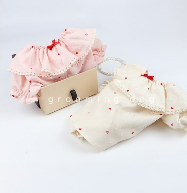 【GroomingDog】予約販売 ラブミーブラウス 全2色 P-2198