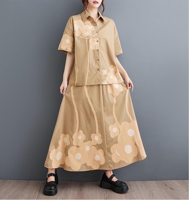 大きいサイズ レディース セットアップ トップス シャツ 春夏 秋 新品