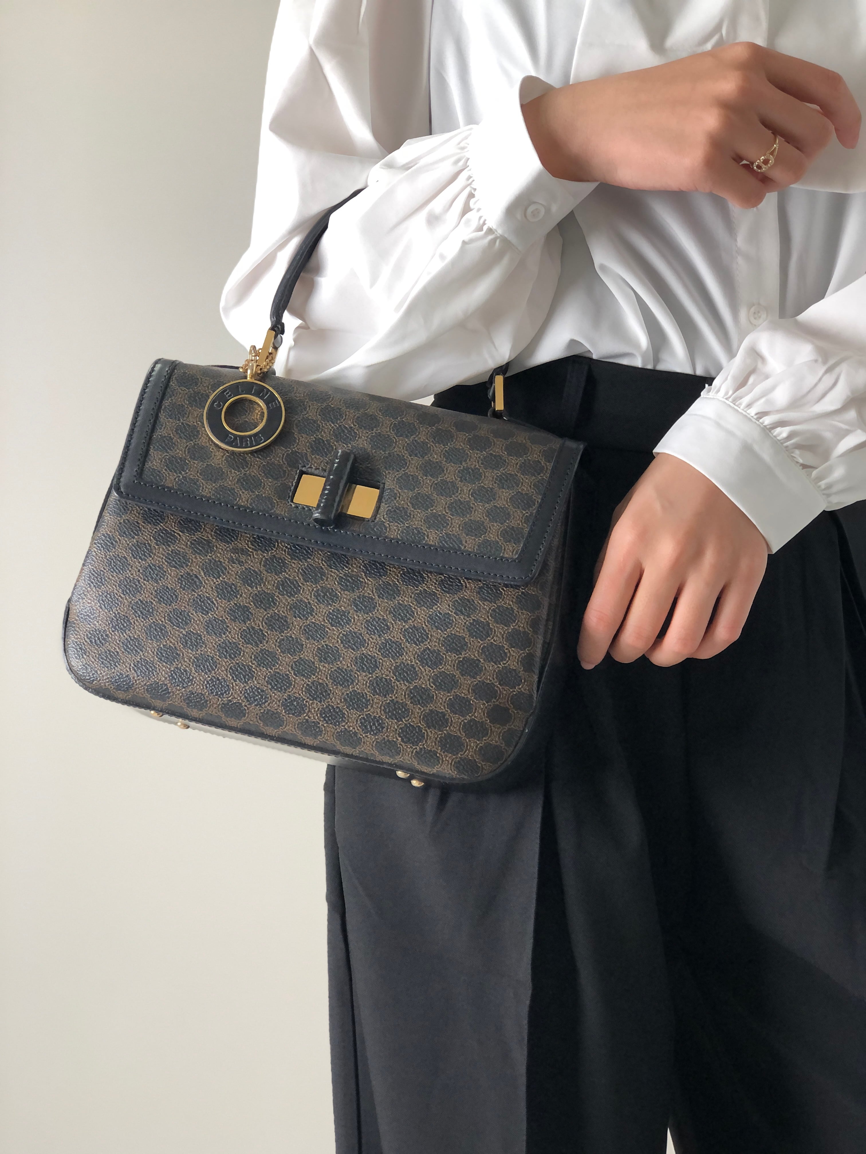 CELINE ハンドバッグ トート ショルダー2way サフィアーノレザー