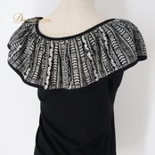 フラダンス 衣装 トップス ブラック系 マウナロア カヒコ柄 ハワイアンプリント Maunaloa ハワイアン アロハ フラ ダンス レッスン 練習 ホワイト系 黒 白 モノトーン シック 上品 大人っぽい かわいい おしゃれ 白黒 シンプル フラダンス衣装 トップス 大人向け ブラック ホワイト シンプルデザイン おしゃれな普段着 練習着 フラ レッスン用 モダン スタイリッシュ 夏服 軽やか 柄付きデザイン