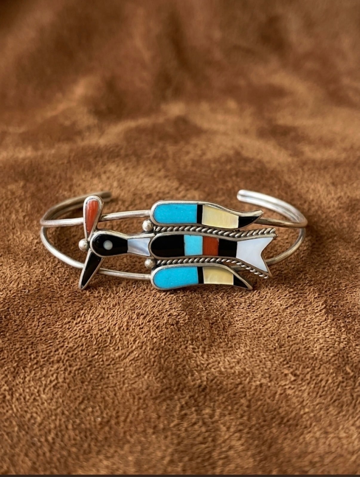 ZUNI】Inlay Mickey Mouse Ring/Andrea Lonjose(アンドレア