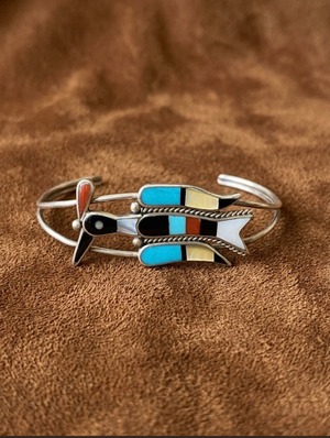 【ZUNI】Inlay Bird Bangle/Lynette Laiwakete