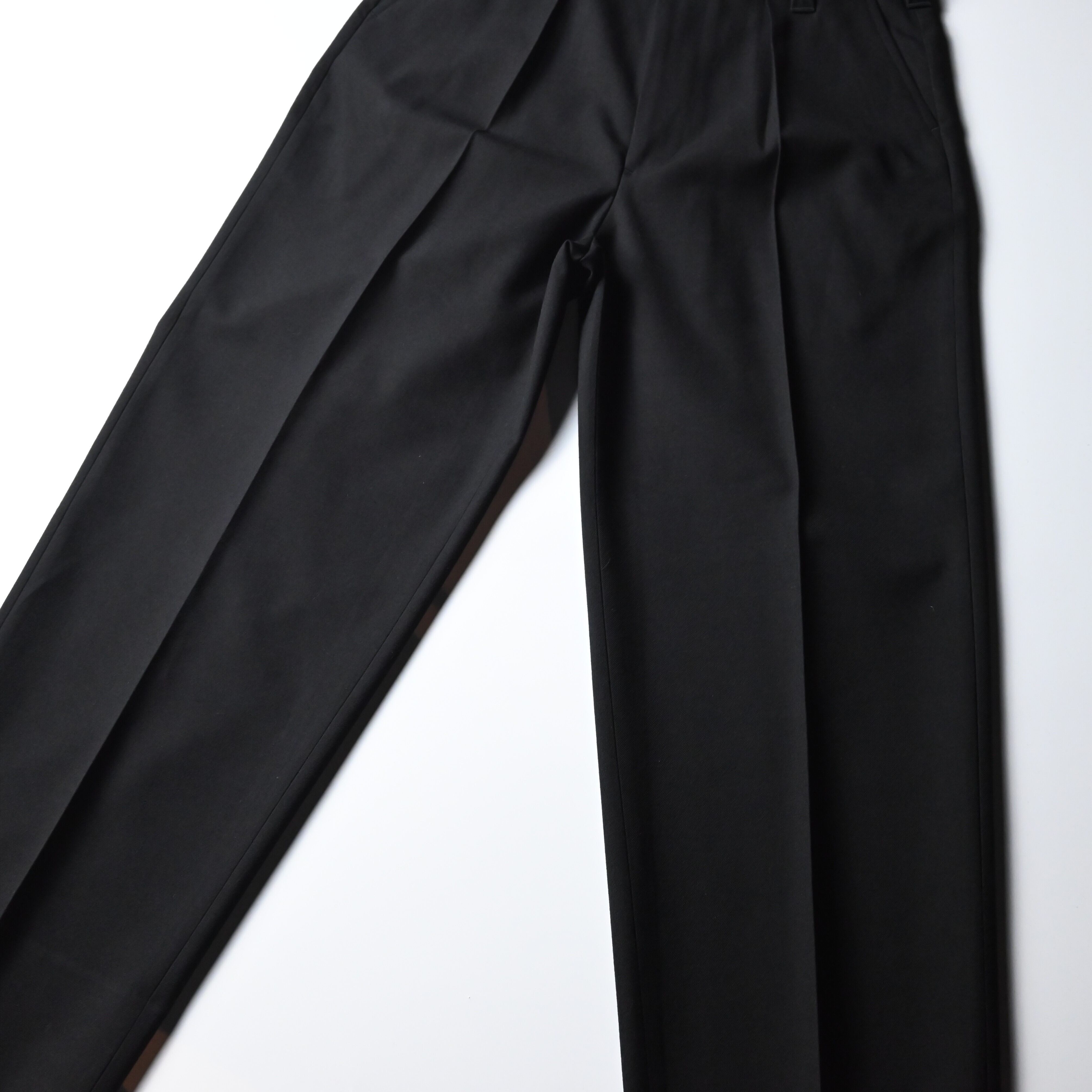 INTERIM / MILITARY WOOL SERGE 1-TUCK FRENCH ARMY WIDE TAPERED