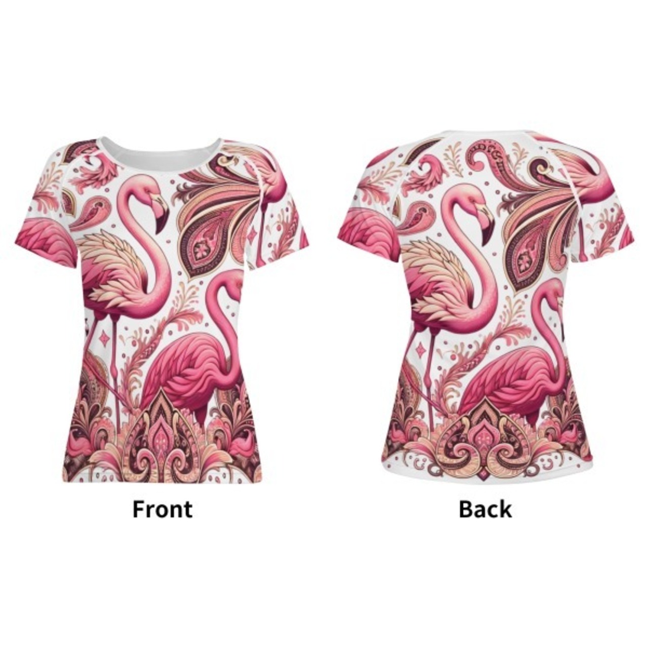 Women's All-Over Print T shirt Paisley 4517