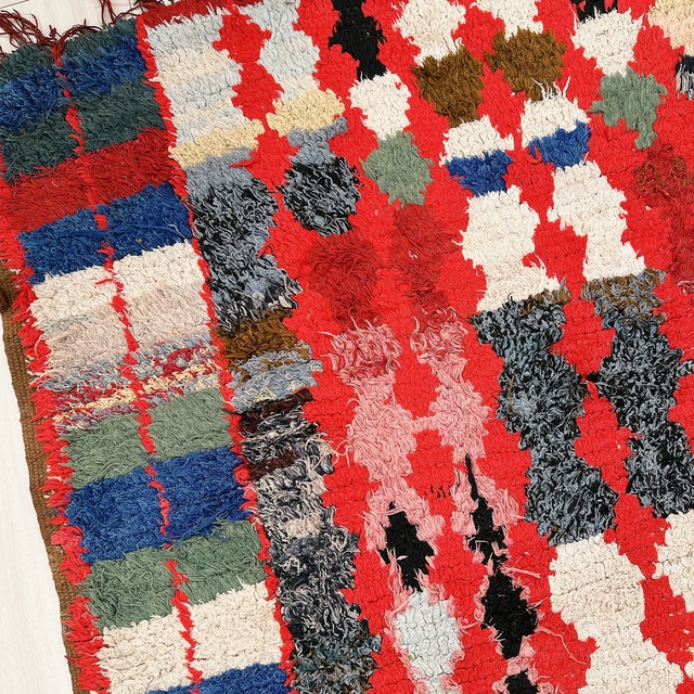 モロッコ ヴィンテージラグ MR011 | ブジャド | 96cm × 189cm