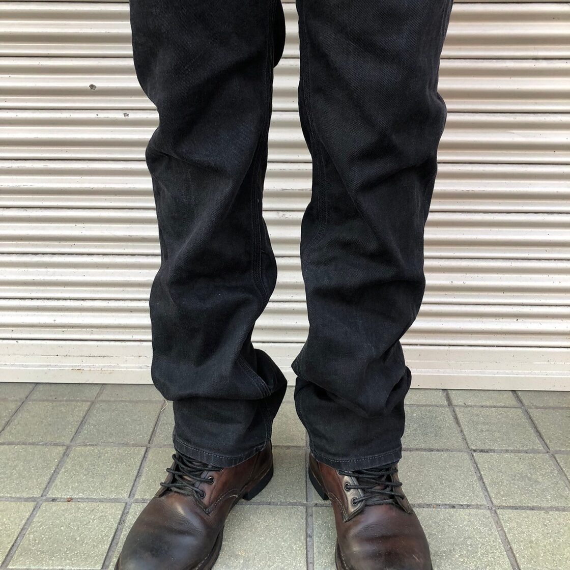 90s 00s GUESS USA ブラックデニムパンツ 後染め ヴィンテージ 