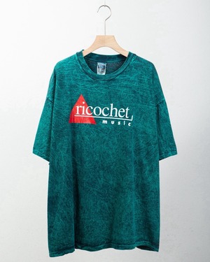 chemical printed T-shirt / single stitch / Made In USA