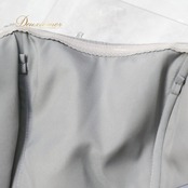 パーティドレス fine feathers ファインフェザーズ ワンピース ドレス 前撮り カラードレス 演奏会 発表会 撮影 レース ビーズ 高級感 上品 グレイ系 おしゃれ 結婚式 フォーマル ビーズ装飾