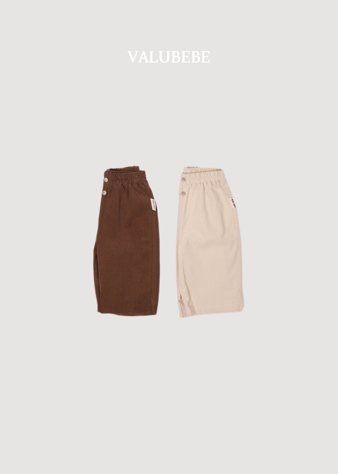 送料無料【予約】/ ボタンチノパンツ / valubebe