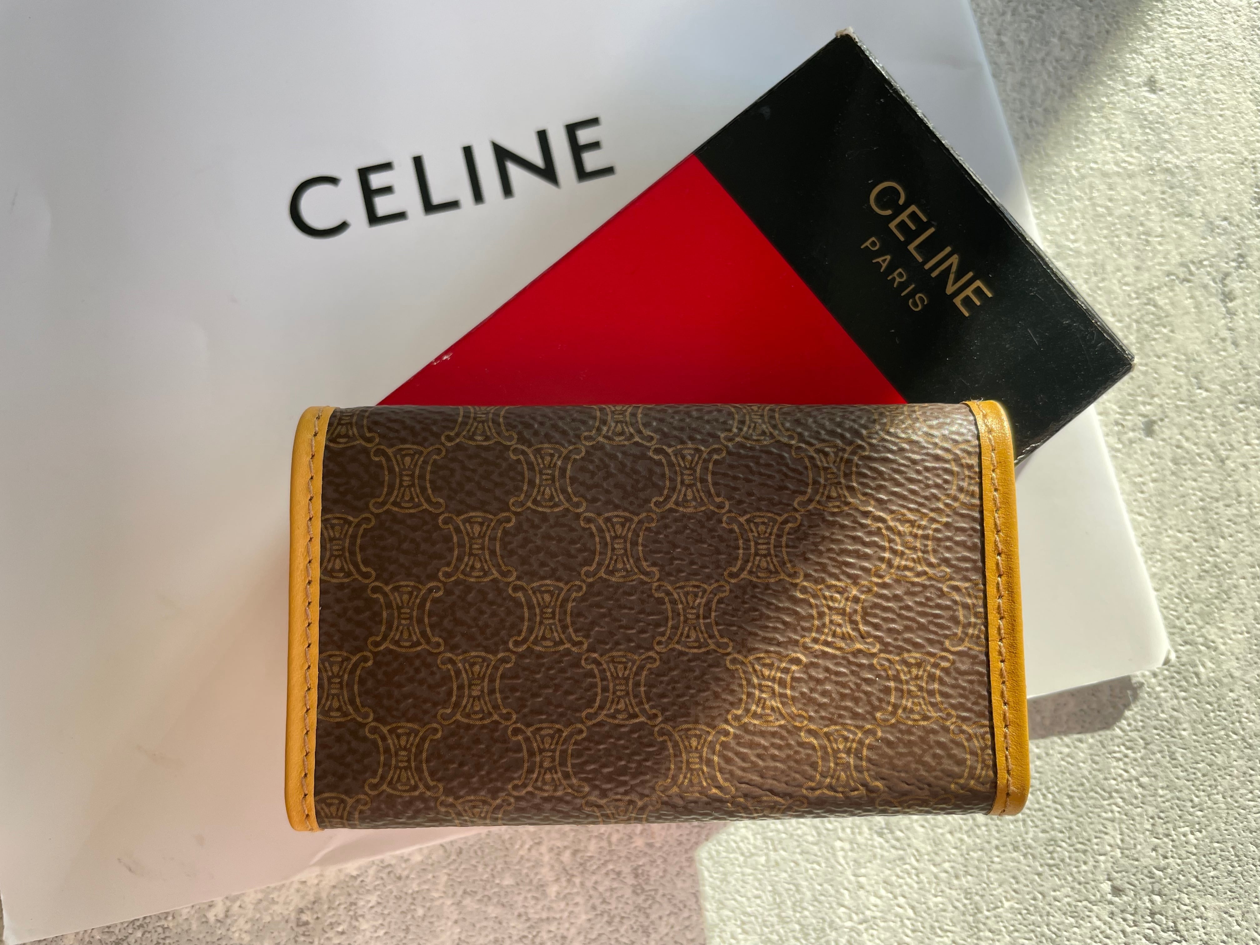 CELINE マカダム柄 キーケース 箱付き | Petit luxe Vintage CELINE マカダム柄 キーケース 箱付き | Petit luxe Vintage