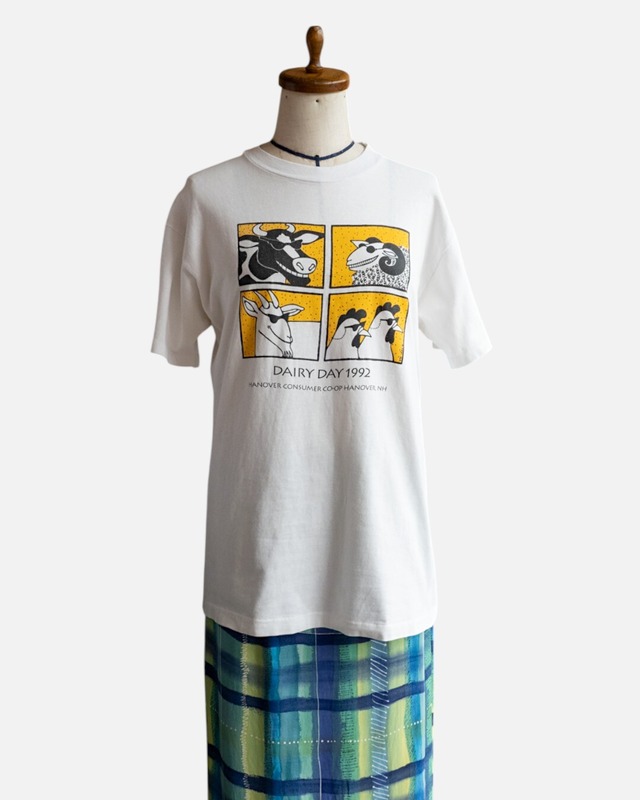 【古着】90’ｓ生協イベント牧場動物T
