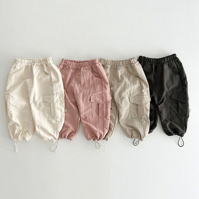 【BABY&KID】韓国風 カラーワークパンツ