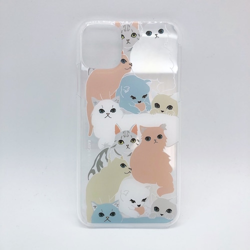 【iPhone11 専用】アクリルiPhoneケース INDOOR CATS