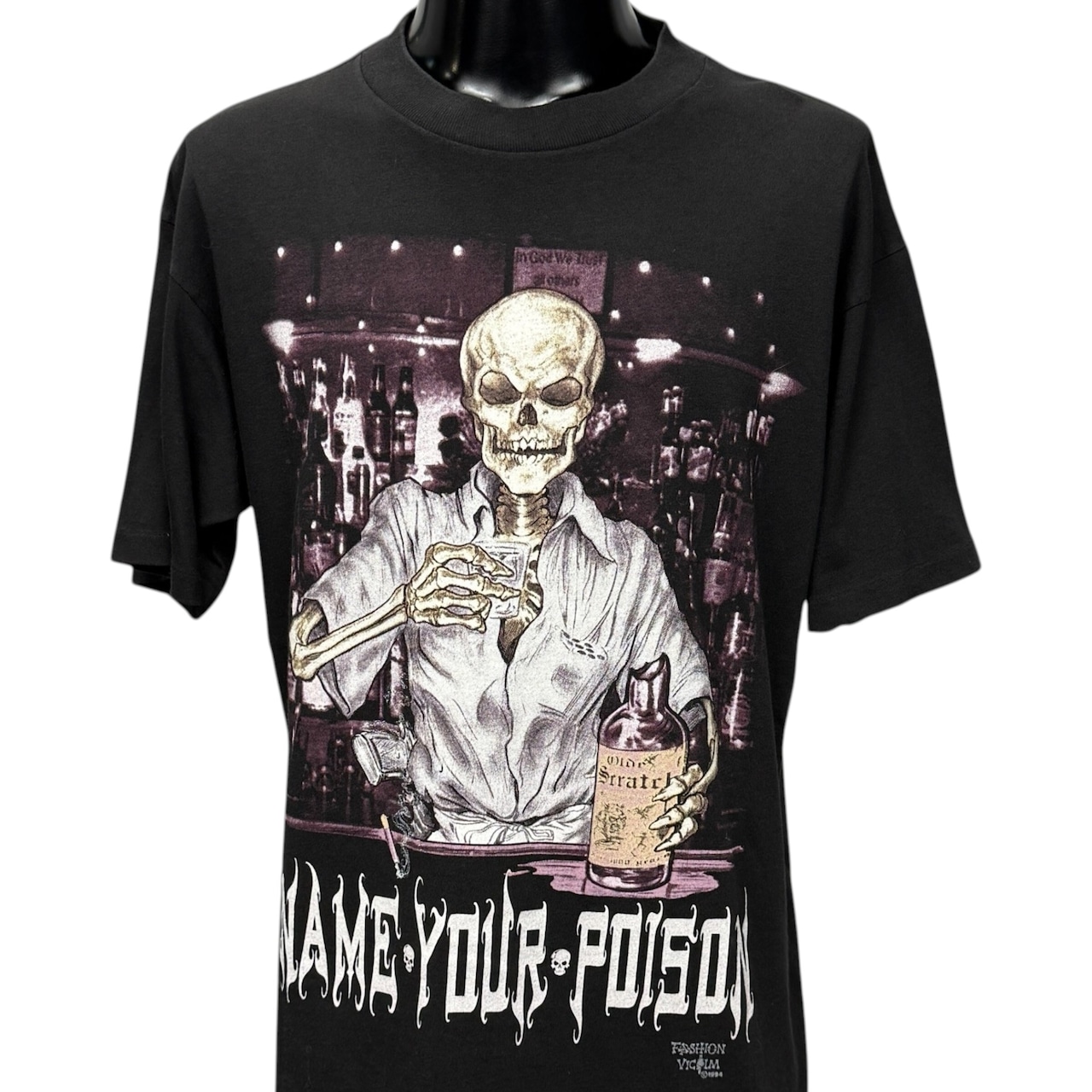 【FASHION VICTIM】ファッションヴィクティム "NAME YOUR POISON" 90's Vintage Tシャツ