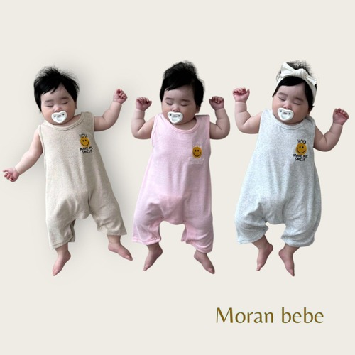 [Moran bebe] Terrismile Bodysuit / [모란] 테리스마일슈트