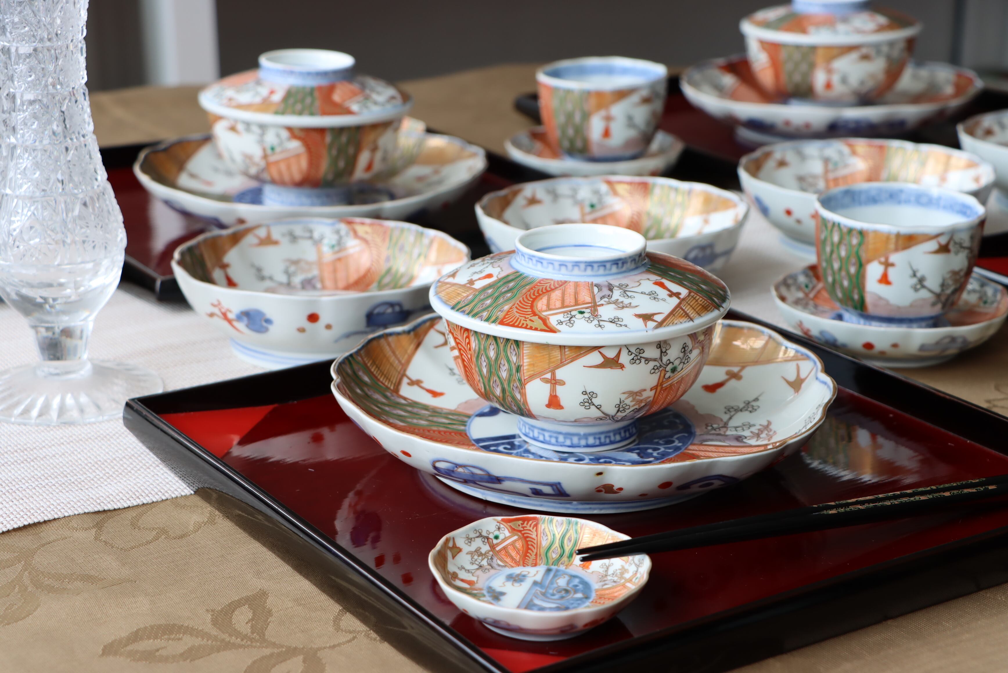 伊万里焼 色絵 花鳥文 小皿 通りもの/Imari small plate | (有)新原美術