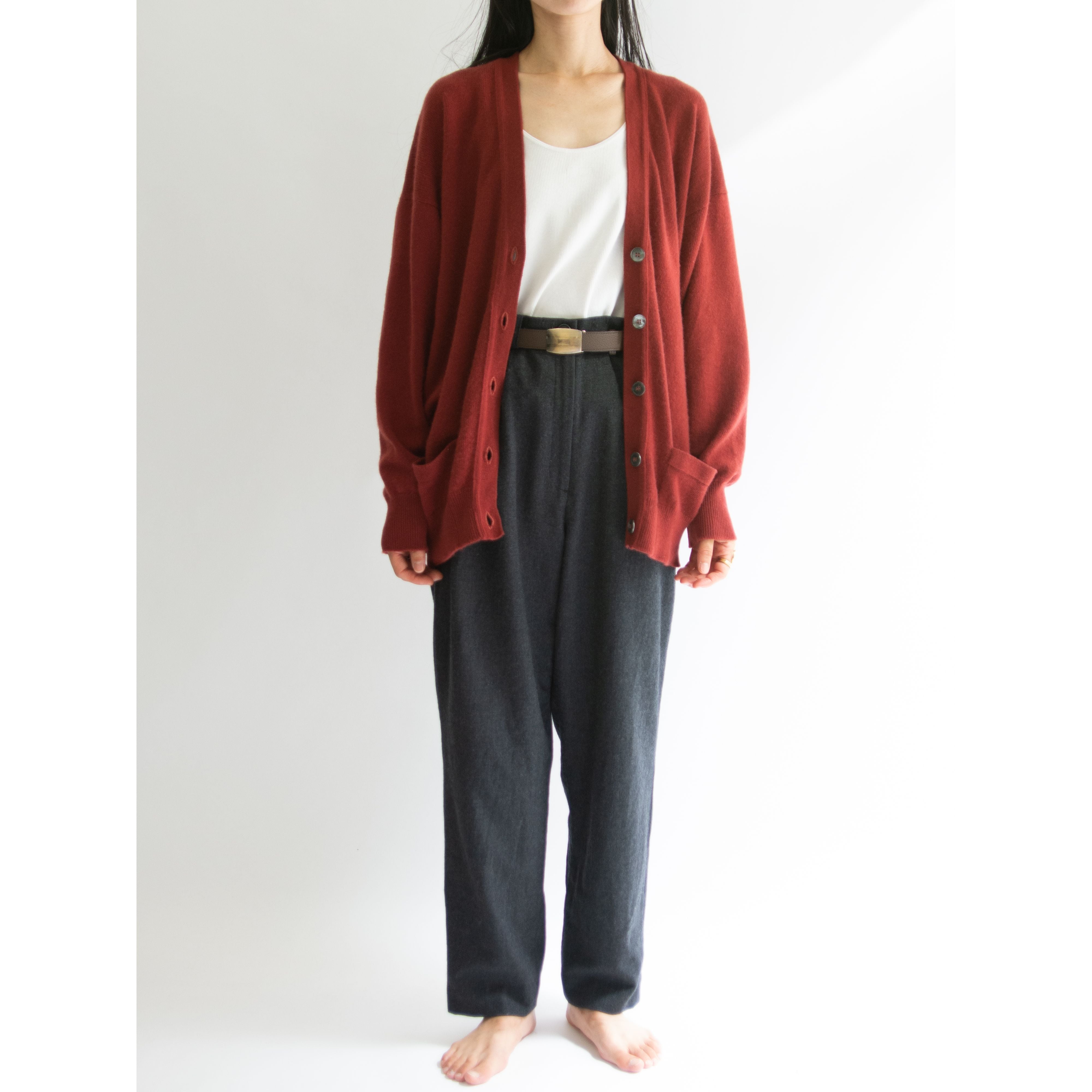 【LANCEL】Made in Japan Wool-Nylon Stretch 2tuck Pants（ランセル 日本製 ウールナイロンストレッチ ツータックパンツ）