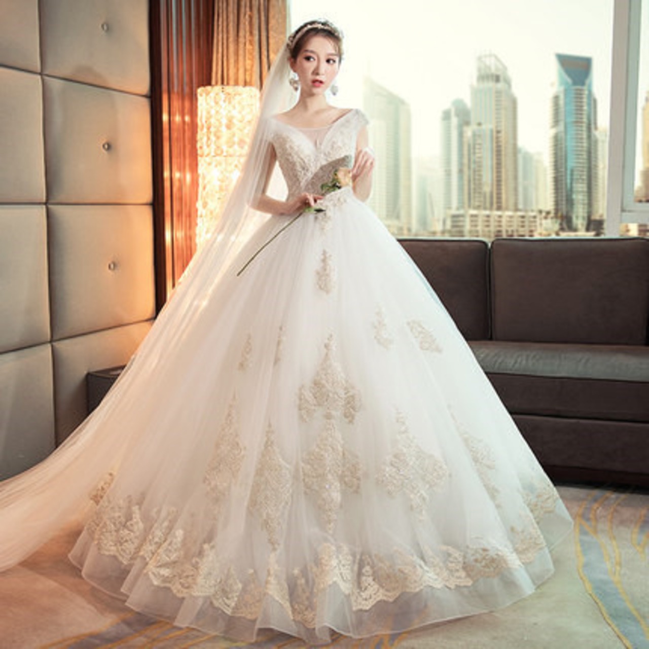 ウェディング グローブ&ベールのセット よい 